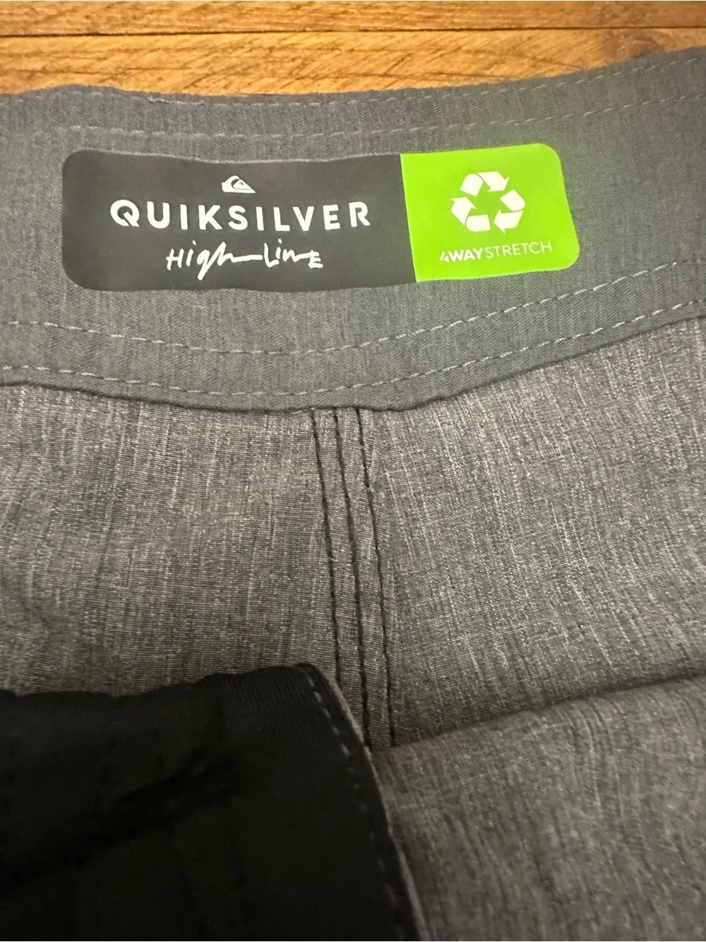 Quiksilver Men’s Gray Board Shorts with Drawstring